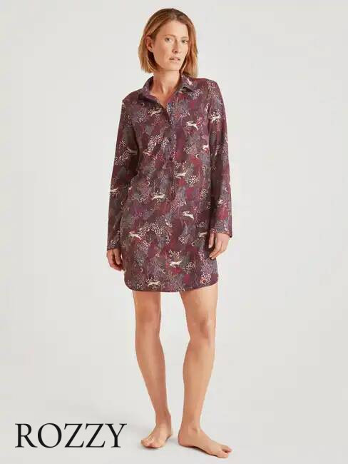 Сорочка хлопковая Calida Favourites Butterfly 31533 фиолетовый