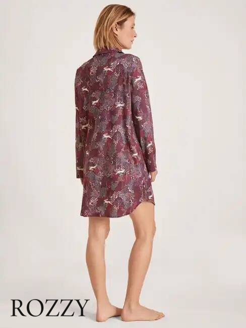 Сорочка хлопковая Calida Favourites Butterfly 31533 фиолетовый