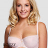 Бюстгальтер балконет Senselle by Felina Platinum Classic 1040002 серебристый пион