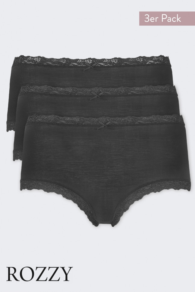 Трусы макси Nina Von C Cosy 16160584 черный (уп.3шт.) 