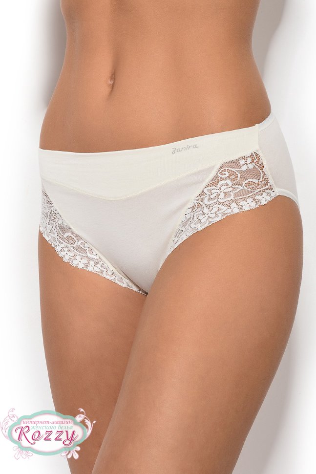 Трусы классика хлопковые Janira Maxi 31645 (31397) (2шт.) белый, ванильный, песочный, черный