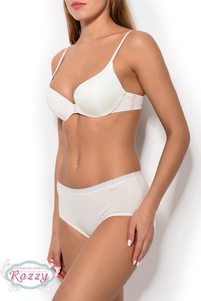 Трусы классика хлопковые Janira Maxi 31641 (2 шт.) белый, ванильный, песочный, черный