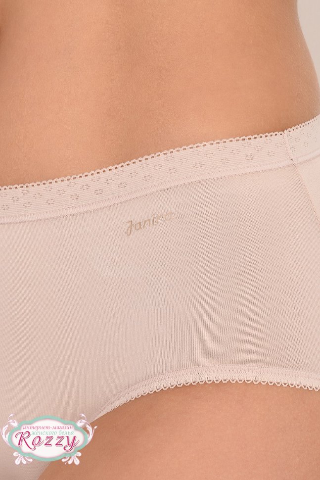 Трусы классика хлопковые Janira Maxi 31641 (2 шт.) белый, ванильный, песочный, черный