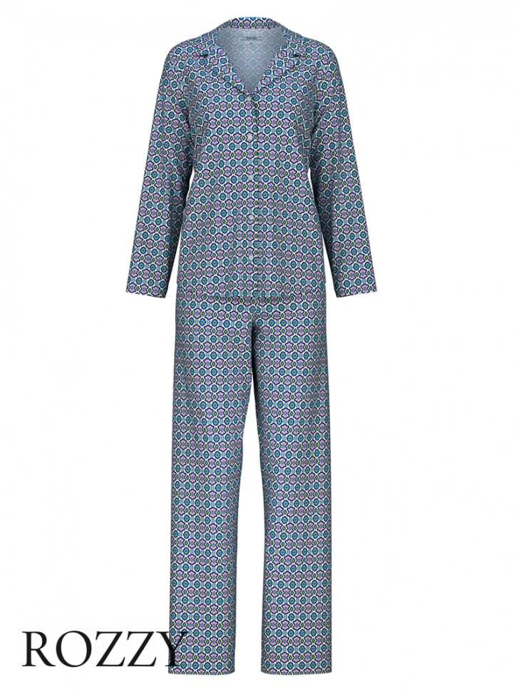 Пижама хлопковая Calida Spring Nights 40496 бирюзовый