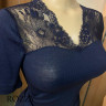 Футболка шерстяная Nina Von C Wool Silk 29460387 синий