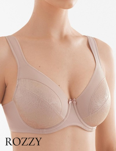 Бюстгальтер минимайзер Senselle by Felina Daily Comfort 1010097 серебристый пион