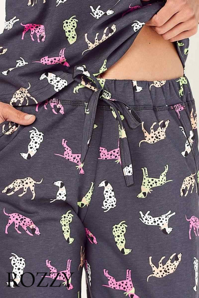 Пижама хлопковая Taro Luiza 2985 графитовый