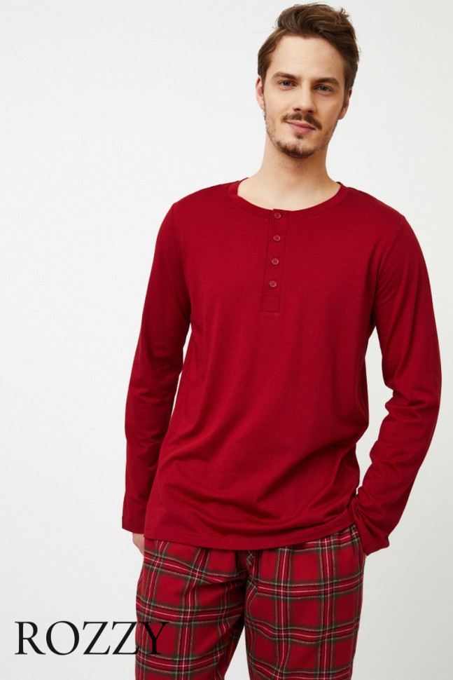 Пижама мужская Aruelle Harry бургундское вино