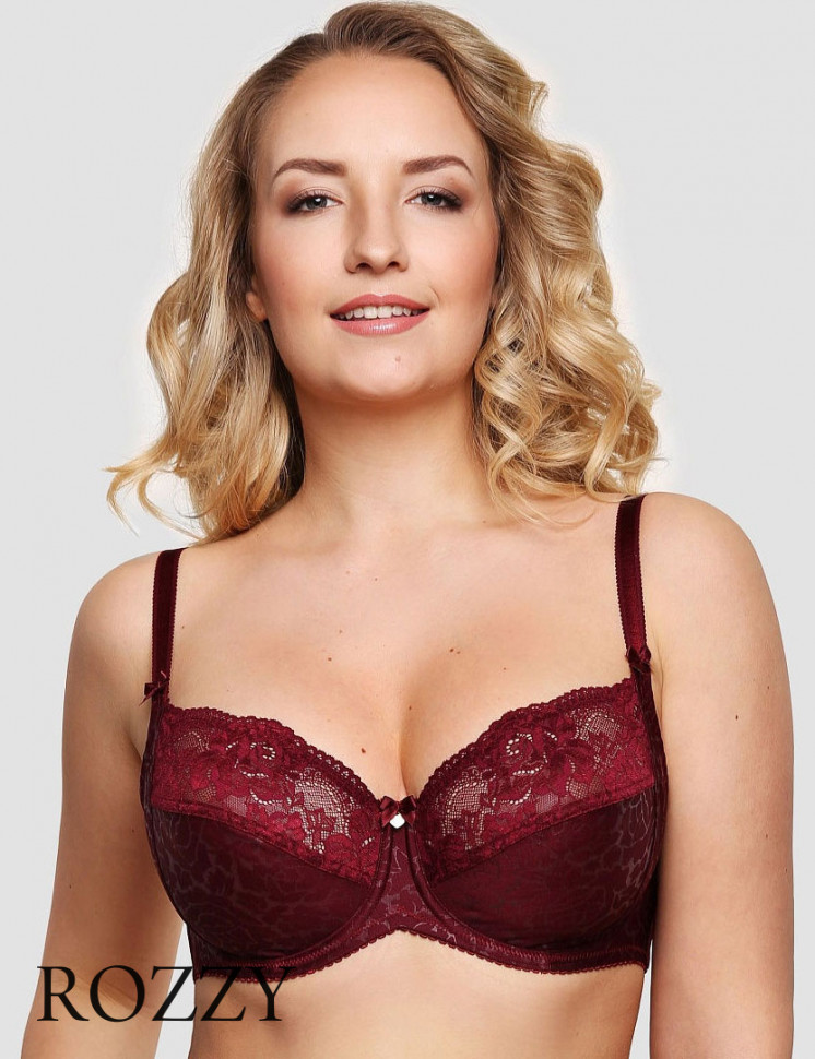 Бюстгальтер Senselle by Felina Summer Rose Lace 12003 бургундское вино