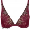 Бюстгальтер планж пуш-ап Wonderbra Rifined Glamour W02LN клюква/шоколад