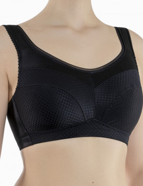 Бюстгальтер-топ без косточек Senselle by Felina Queen Gambit 1020074 черный