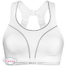Бюстгальтер спортивный без косточек Shock Absorber S5044 белый/серебро