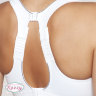 Бюстгальтер спортивный без косточек Shock Absorber S5044 белый/серебро
