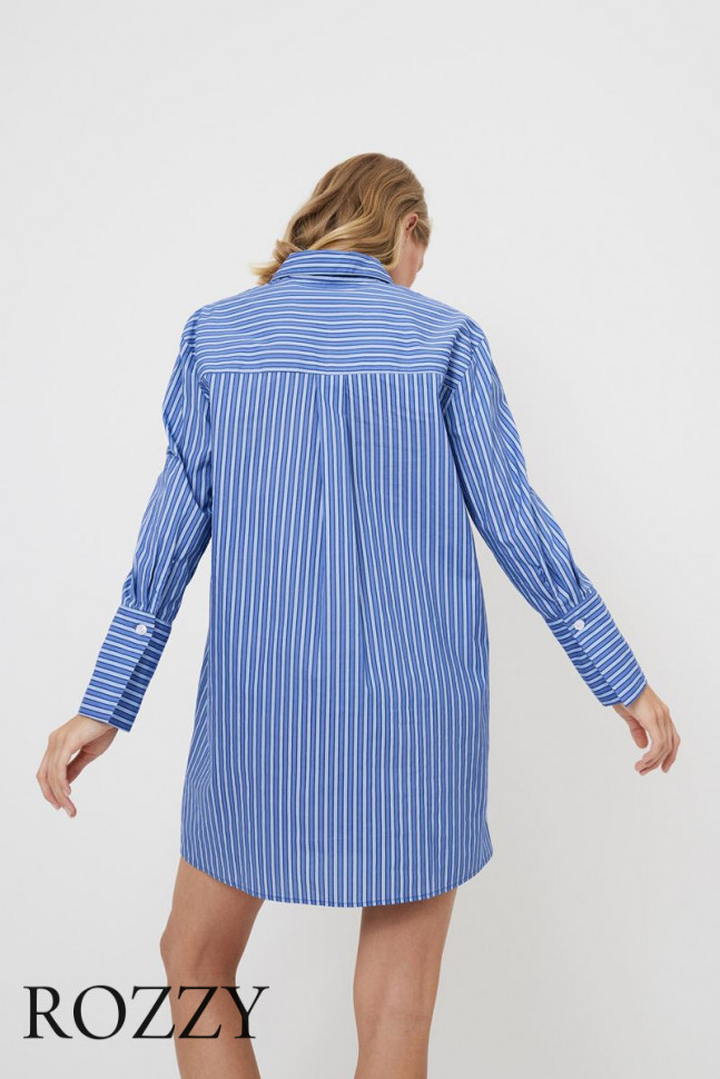 Сорочка хлопковая Aruelle Lavinia синий