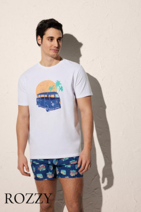 Футболка мужская хлопковая Ysabel Mora 90502 белый