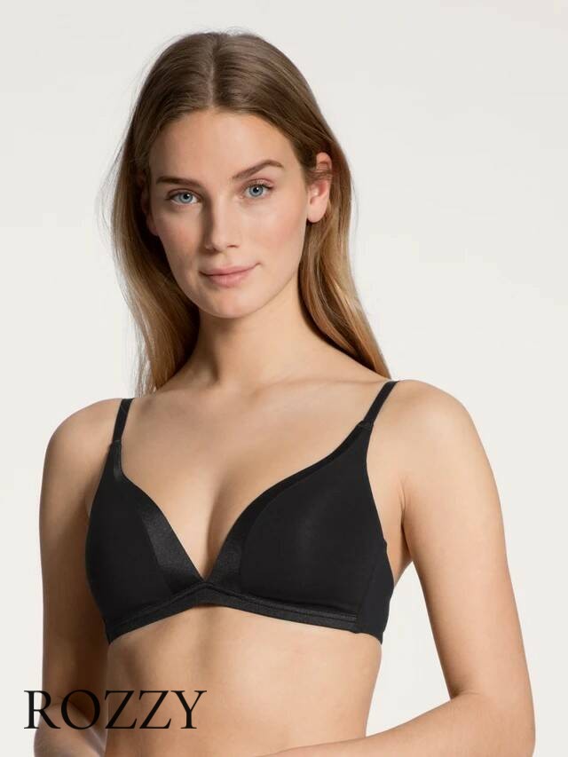 Бюстгальтер без косточек хлопковый Calida Cate 03158 черный