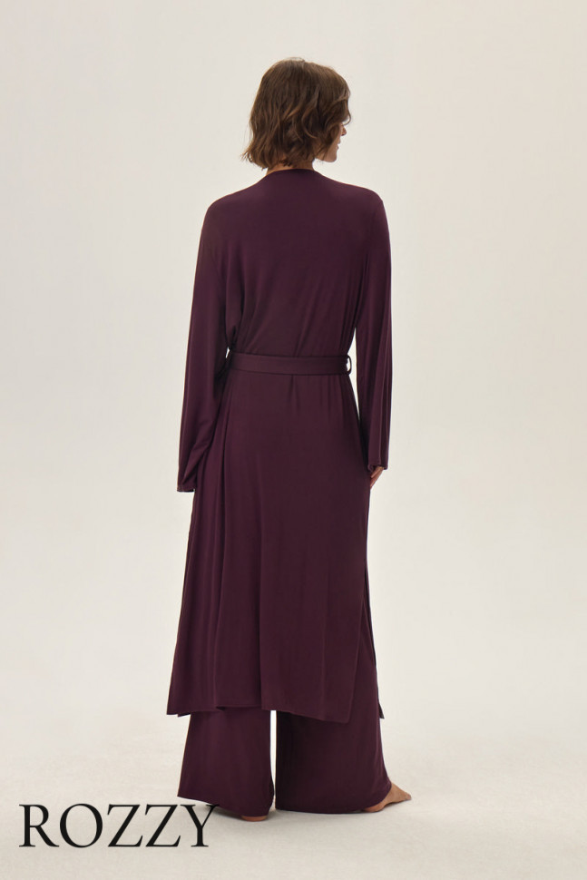 Халат вискозный Esotiq Juliette/93X 42063 сливовый