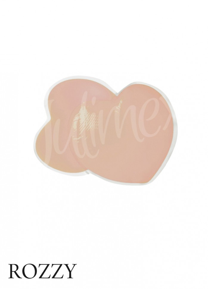 Наклейки на соски силиконовые (сердце) Julimex PS-05 телесный