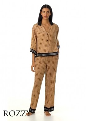 Пижама DKNY YI2922661 коричневый/принт