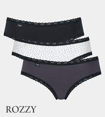 Трусы хипстеры хлопковые Sloggi 24/7 Weekend Hipster C3P (уп.3шт.) черный/белый/серый