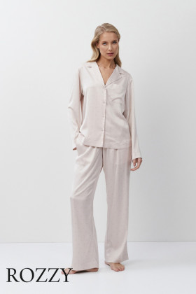 Пижама атласная Aruelle Gilian светло-розовый