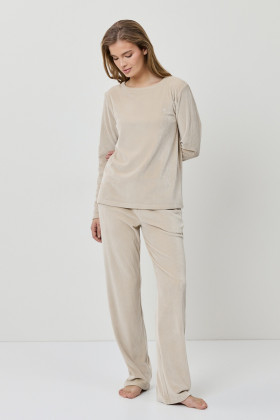 Костюм домашний Aruelle Nadia Set бежевый