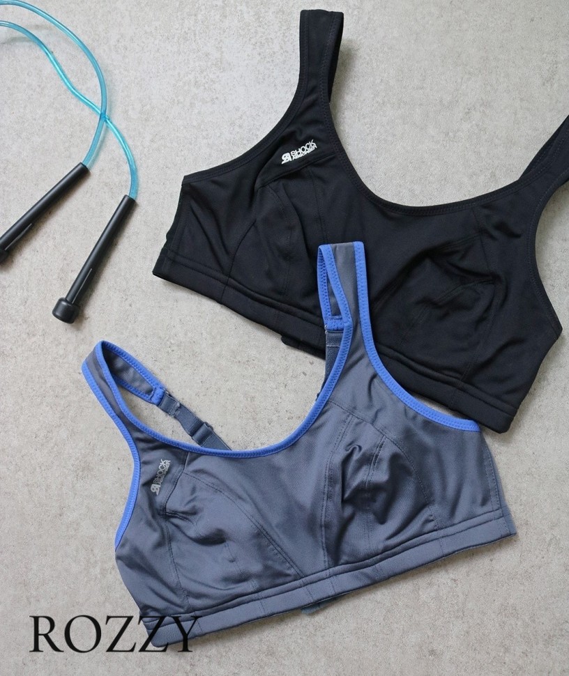 Бюстгальтер спортивный бескаркасный Shock Absorber S4490 серый