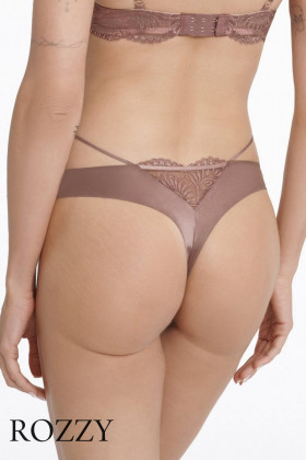 Трусы стринги Esotiq Isley 40896 пыльная роза