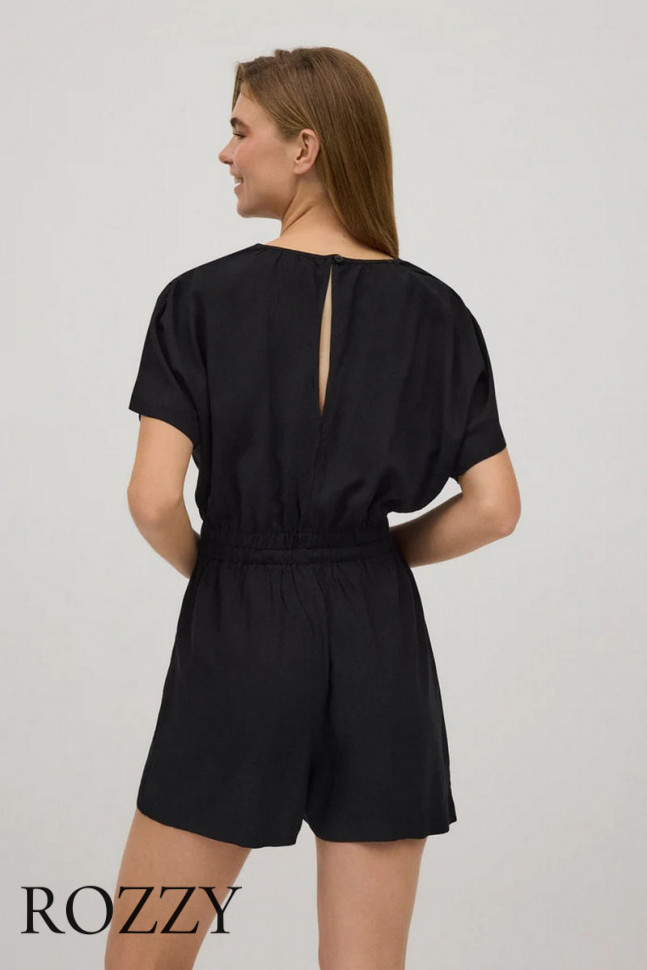 Комбинезон пляжный вискозный Ysabel Mora 86159 черный