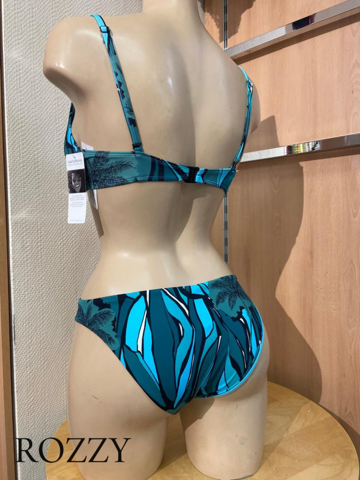 Бюстгальтер купальный Naturana 77133 бирюзовый/разноцветный К