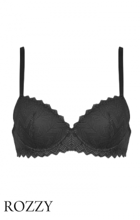 Бюстгальтер Naturana Lace 7672 черный К