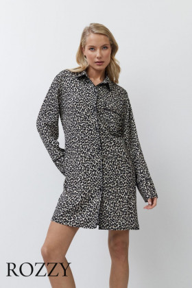 Сорочка вискозная Aruelle Leona леопардовый