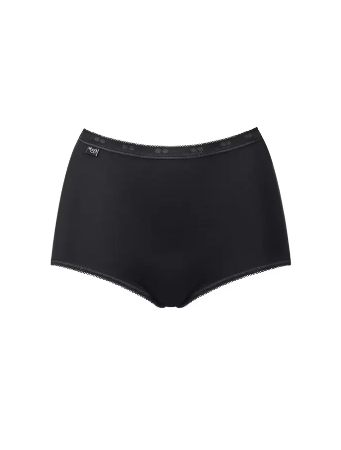 Трусы макси хлопковые Sloggi Basic+ Maxi 4P черный (уп.4шт.)