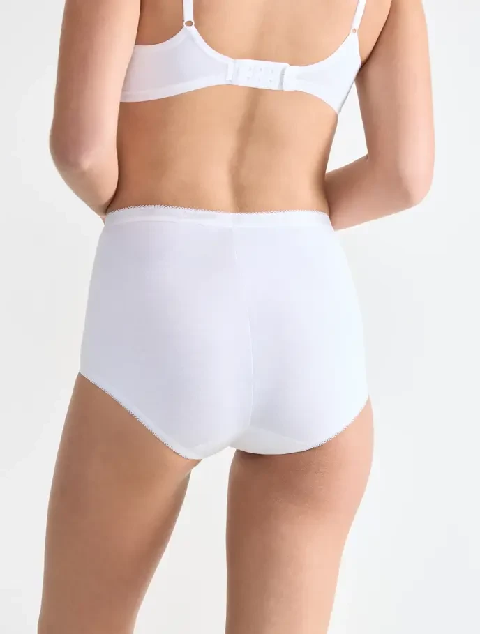 Трусы макси хлопковые Sloggi Basic+ Maxi 4P белый (уп.4шт.)