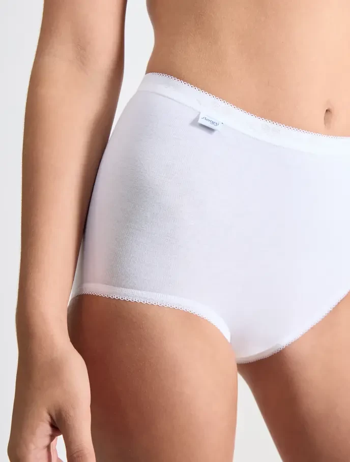 Трусы макси хлопковые Sloggi Basic+ Maxi 4P белый (уп.4шт.)