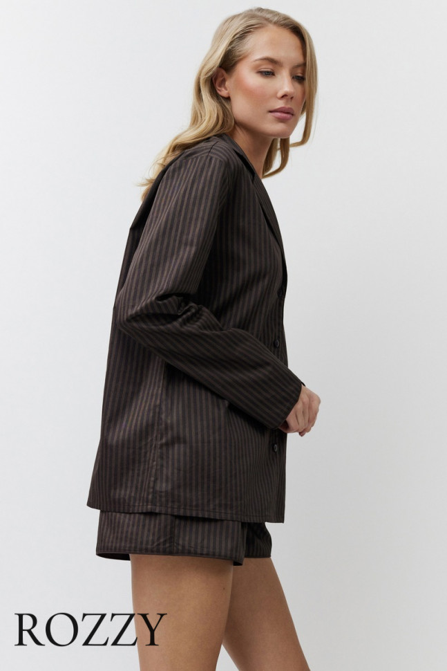 Пижама хлопковая Aruelle Noemie шоколадный