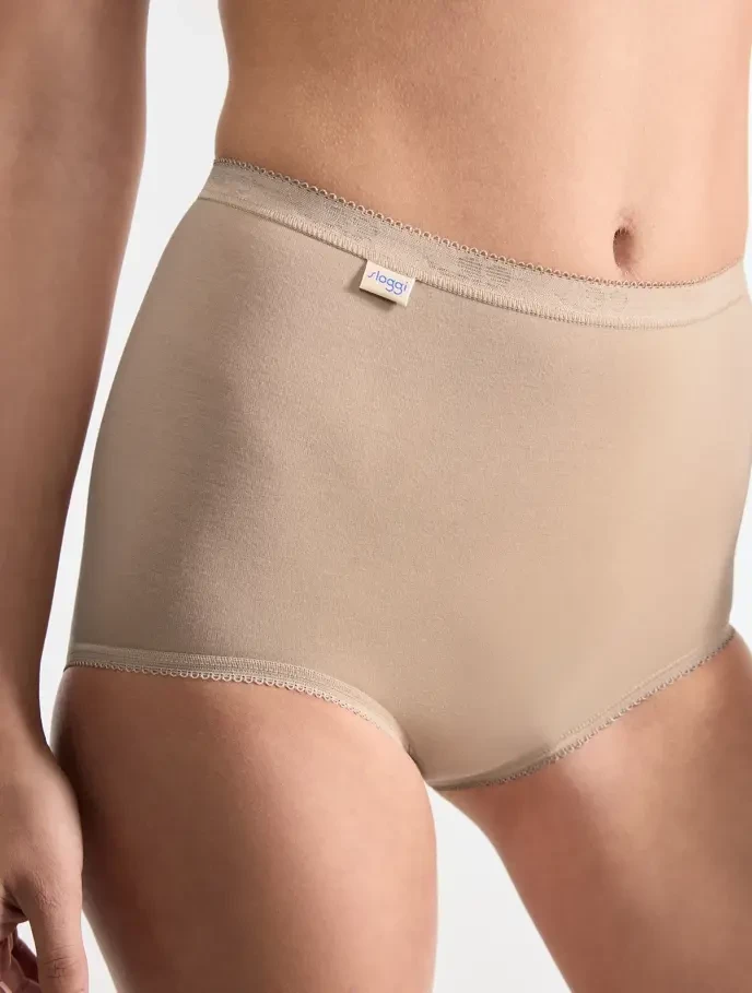 Трусы макси хлопковые Sloggi Basic+ Maxi 4P телесный (уп.4шт.)