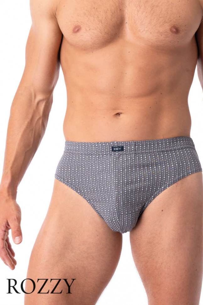 Трусы слипы мужские Key MPC 944 черный/светло-серый (уп.2шт.)