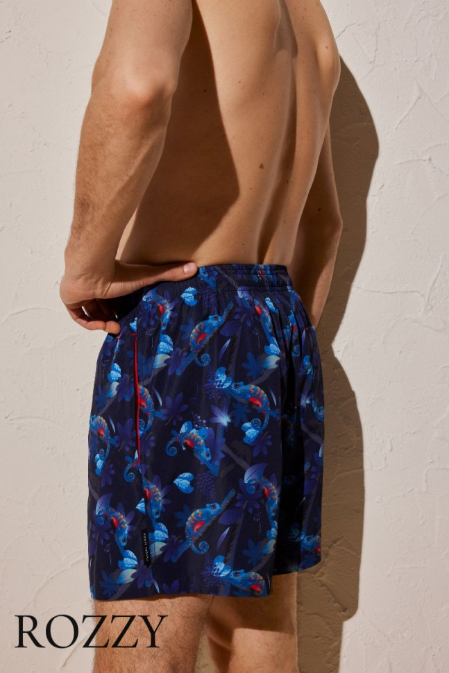 Шорты купальные мужские Ysabel Mora 90115 темно-синий/красный