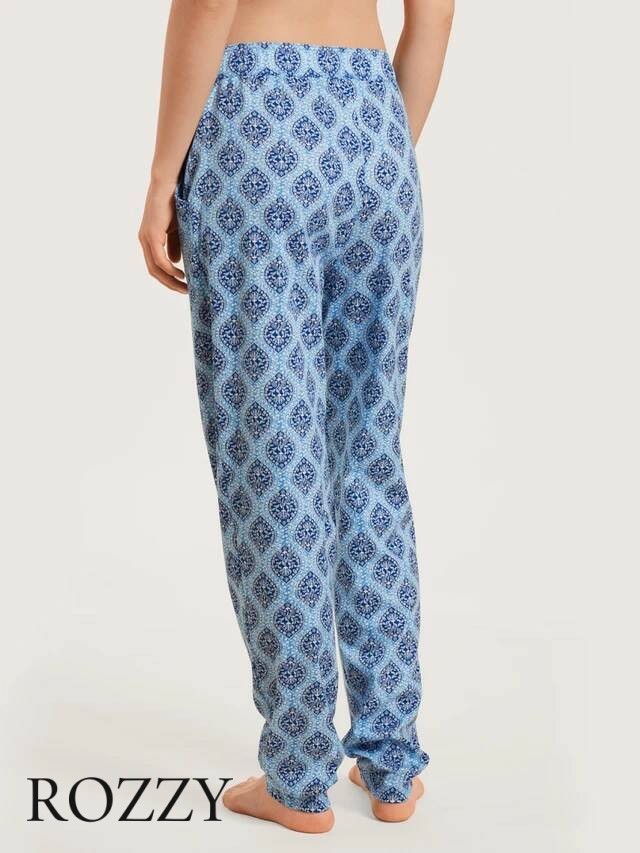 Брюки домашние хлопковые Calida Favourites Provence 29059 голубой