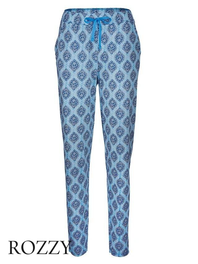 Брюки домашние хлопковые Calida Favourites Provence 29059 голубой
