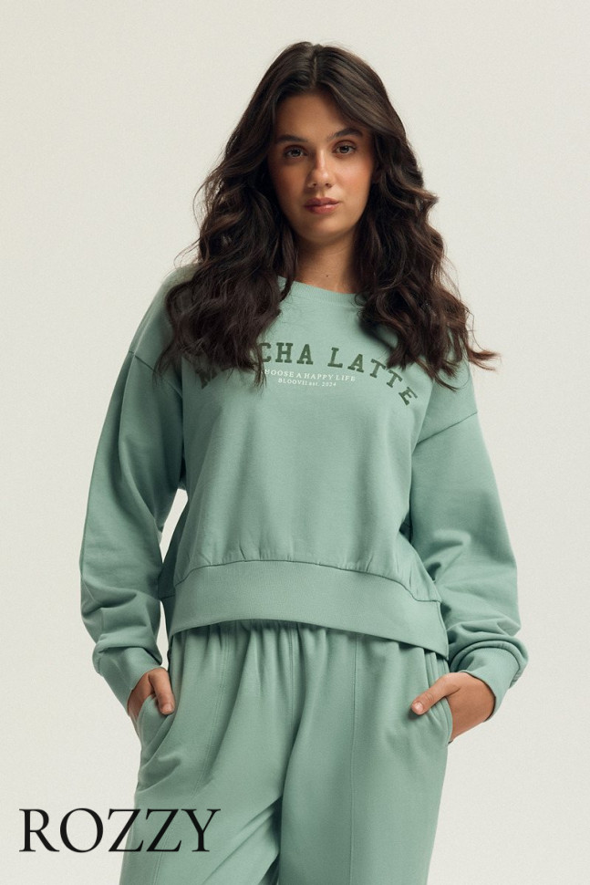 Толстовка домашняя Esotiq Keithan/07X 43785 бледно-зеленый