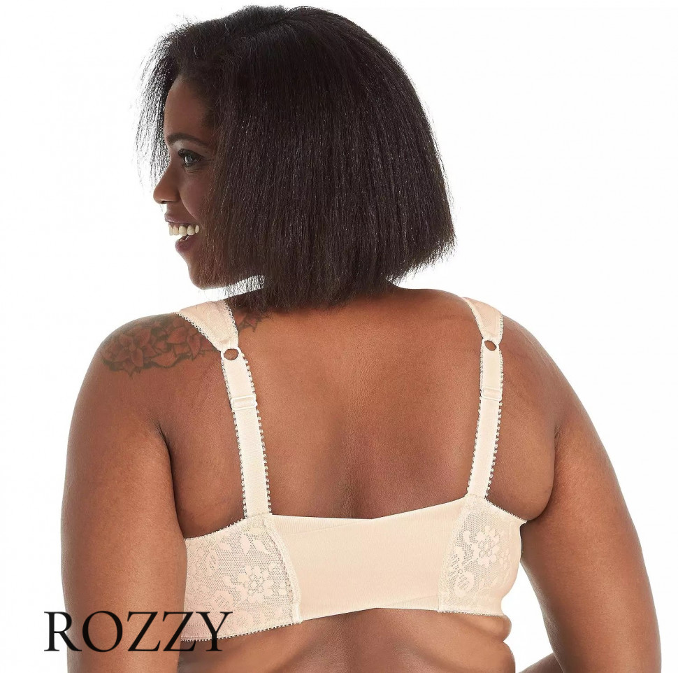 Бюстгальтер спереди застежка без косточек Playtex 4695 светло-бежевый