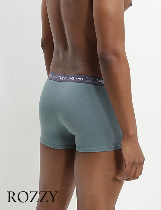 Трусы шорты мужские DIM 6596/3 зеленый/синий/джинсовый (уп.3шт.)