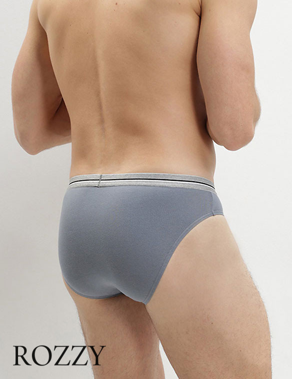 Трусы слипы мужские DIM 09B8 джинсовый/серый/синий