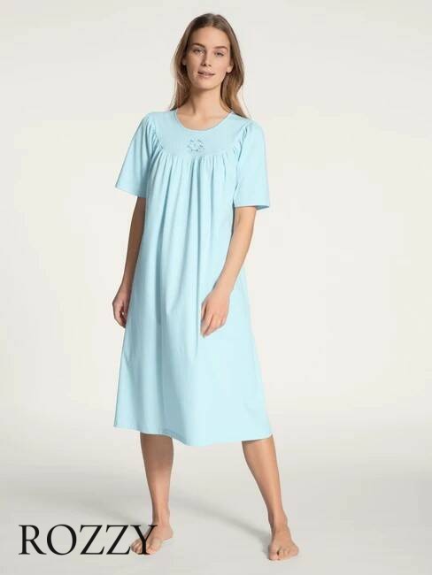 Сорочка хлопковая Calida Soft Cotton 34000 голубой (hellblau)