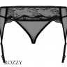 Пояс для чулок + стринги Obsessive Charms Garter Belt черный