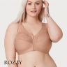 Бюстгальтер без косточек спереди застежка Glamorise GI1210 кофе с молоком
