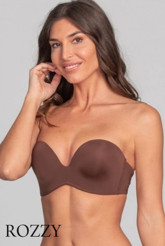 Бюстгальтер страплесс Wonderbra Ultimate Strapless W032D мокка