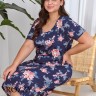 Сорочка хлопковая Taro Ellie Maxi 2879/2927 синий